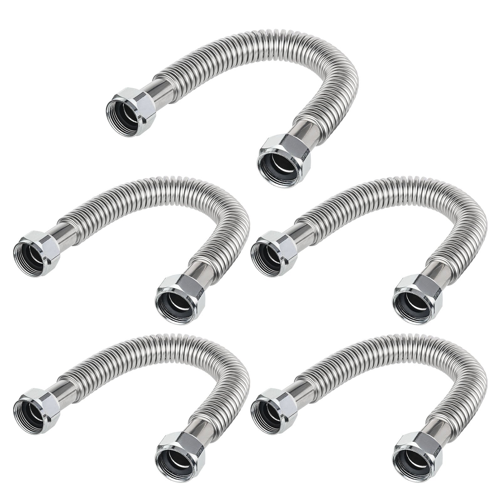 3 4 fip x 3 4 fip ss corrugated hose 12