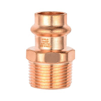 1" press copper 1-1/4" male adapter (lead free)