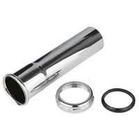 1-1/2" 6" slip-joint sink drain extension tube, 20ga, chrome plated brass