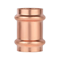 1-1/4" press copper coupling no stop (lead free)