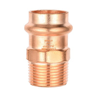 1-1/4" press copper 1-1/4" male adapter (lead free)