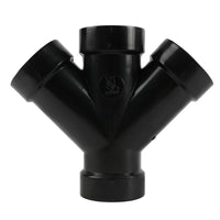 2" abs dwv all hub double wye
