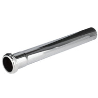 1-1/2" 12" slip-joint sink drain extension tube, 20ga, chrome plated brass