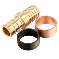 pex-b crimp 1/2-inch pex 1/2-inch pb transition brass pex coupling (lead free)