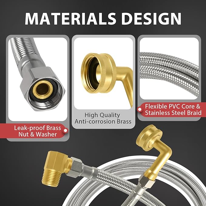 dishwasher installation kit, 3/8