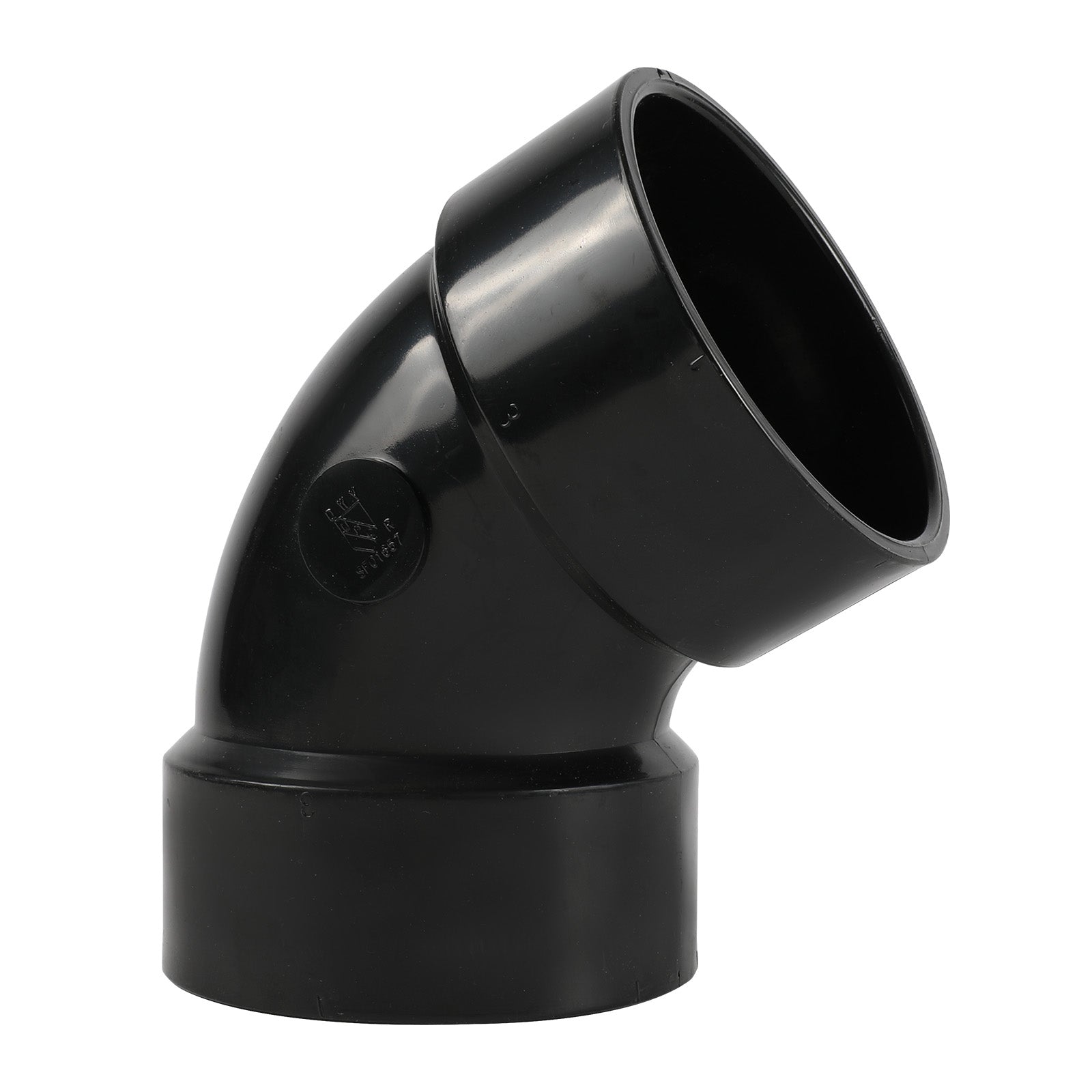 ABS DWV HUB x HUB Elbow Fitting (1/6 Bend) - Pick Size to Add