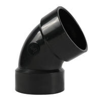 1-1/2 in. abs dwv hub x hub elbow fitting (1/6 bend)