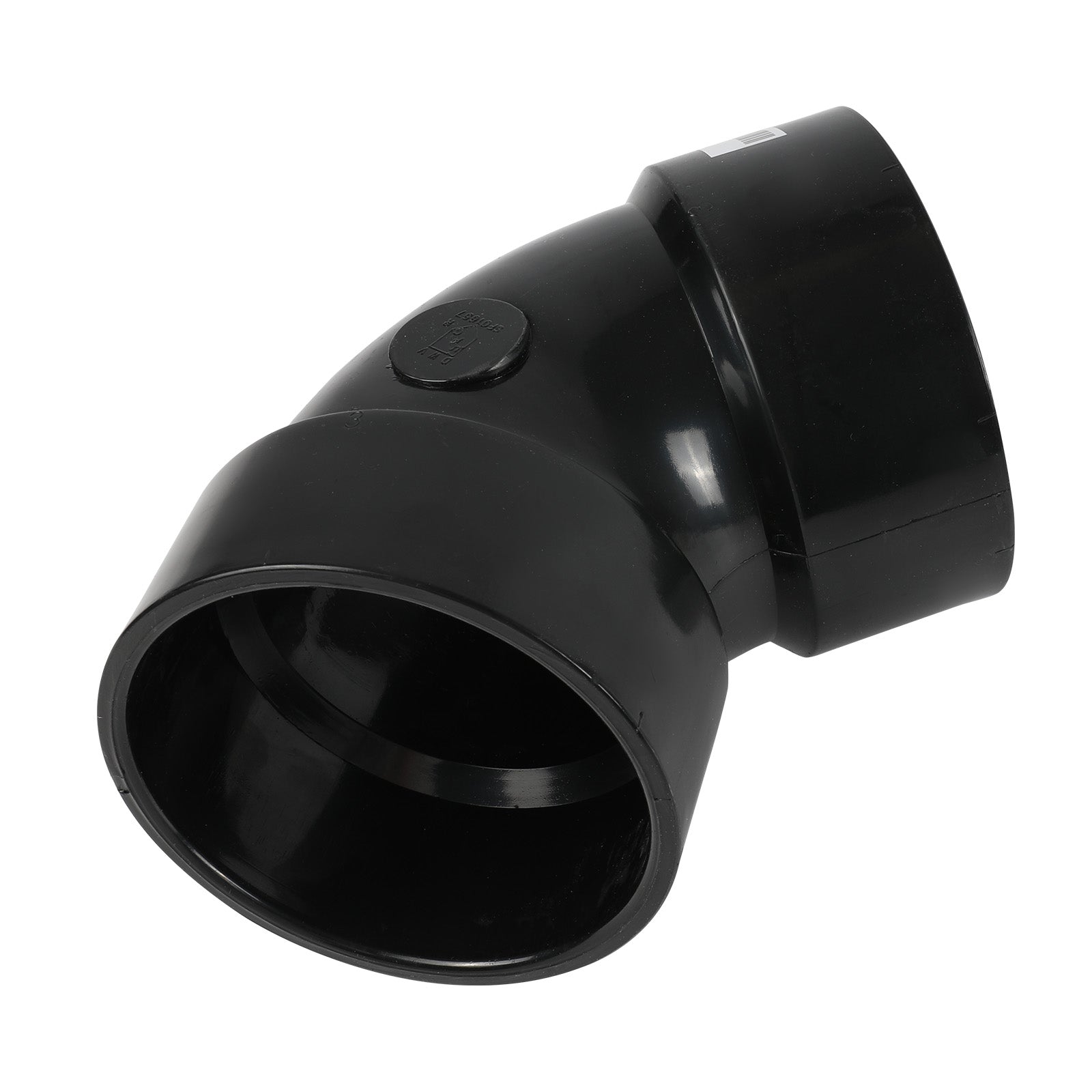 1-1/2 in. abs dwv hub x hub elbow fitting (1/6 bend)