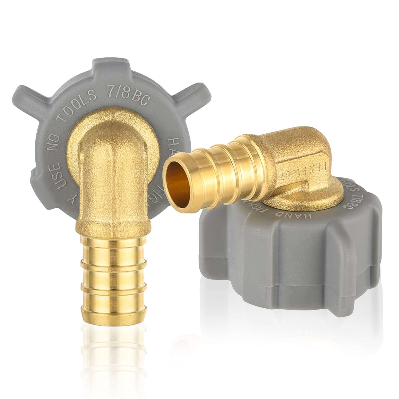 pex b crimp x female npt swivel elbow lead free 11