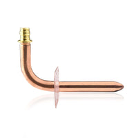 pex a expansion copper stub with wall flange