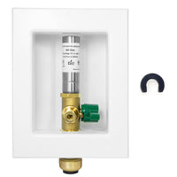 HoldRite Quarter turn ball valve CPVC Washing machine Outlet Box in the HoldRite Quarter turn ball valve CPVC Washing machine Outlet Box in the