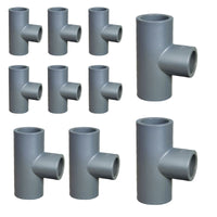 10-Pack 2" x 2" x 1/2" CPVC Schedule 80 Reducing Tee (Socket)