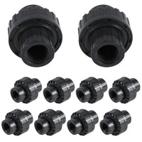 10-Pack 1-1/4" PVC SCH 80 Socket Union
