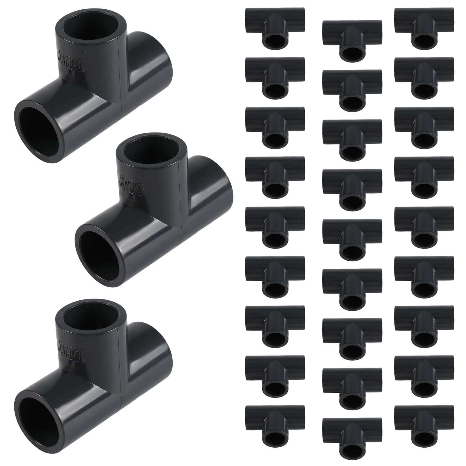 pvc sch 80 pvc tee pick size to add 6