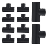 10-Pack SCH 80 PVC 2" x 2" x 1-1/4" Reducing Tee (SOC x SOC x SOC)