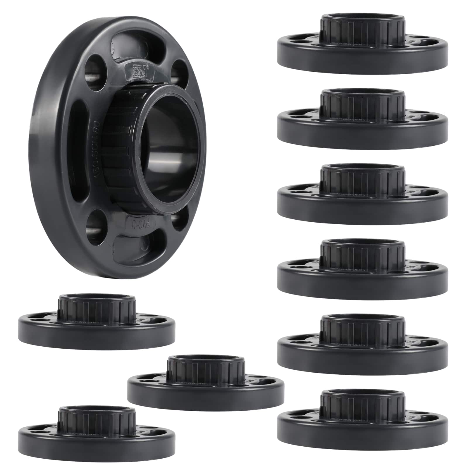 pvc sch 80 van stone flange socket pick size to add 6