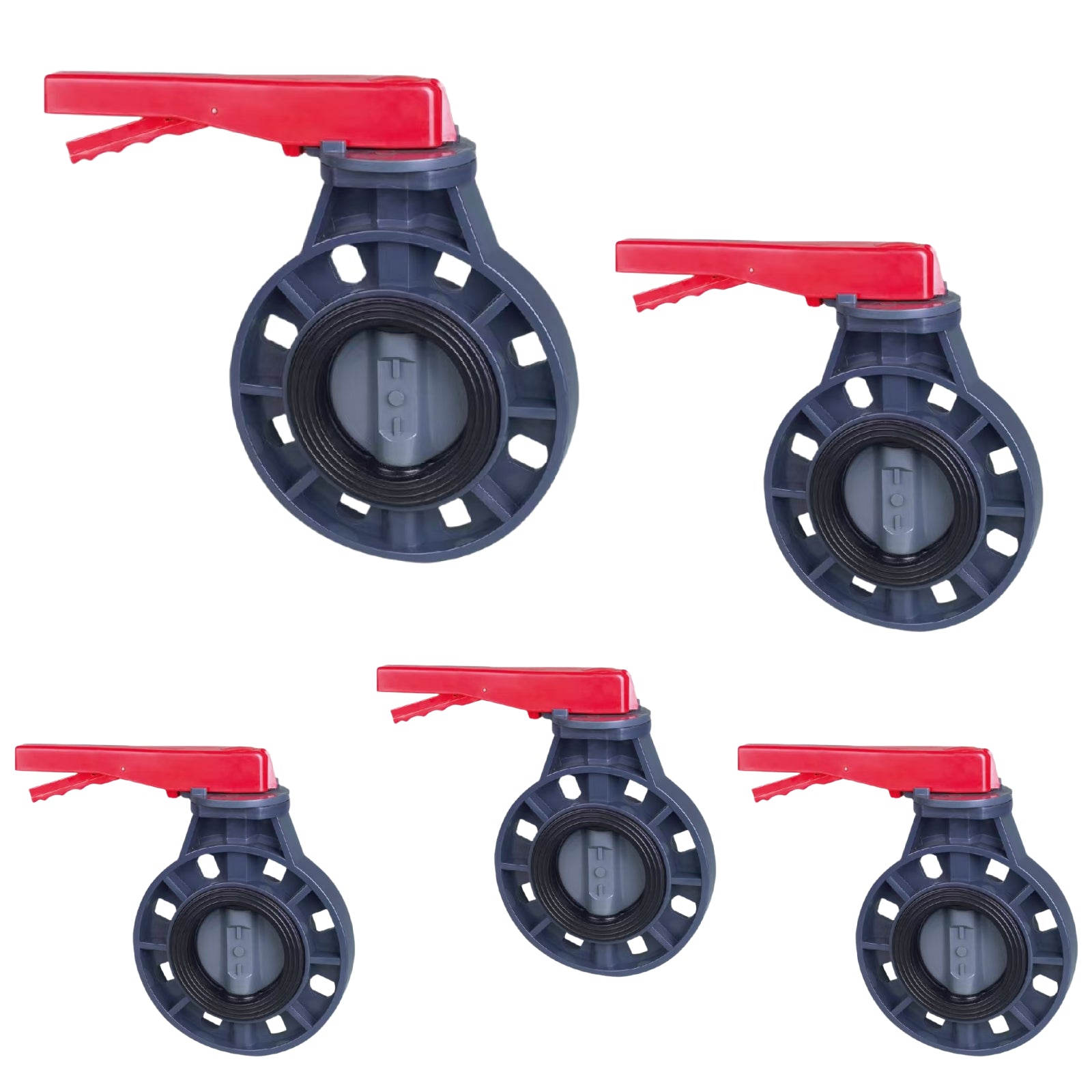 ERA SCH 80 PVC Butterfly Valve, Lever Handle - Pick Size to Add