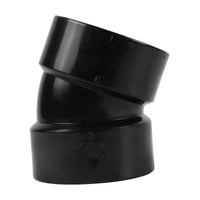 ABS DWV 22.5° HUB x HUB Elbow Fitting (1/16 BEND) - Pick Size to Add