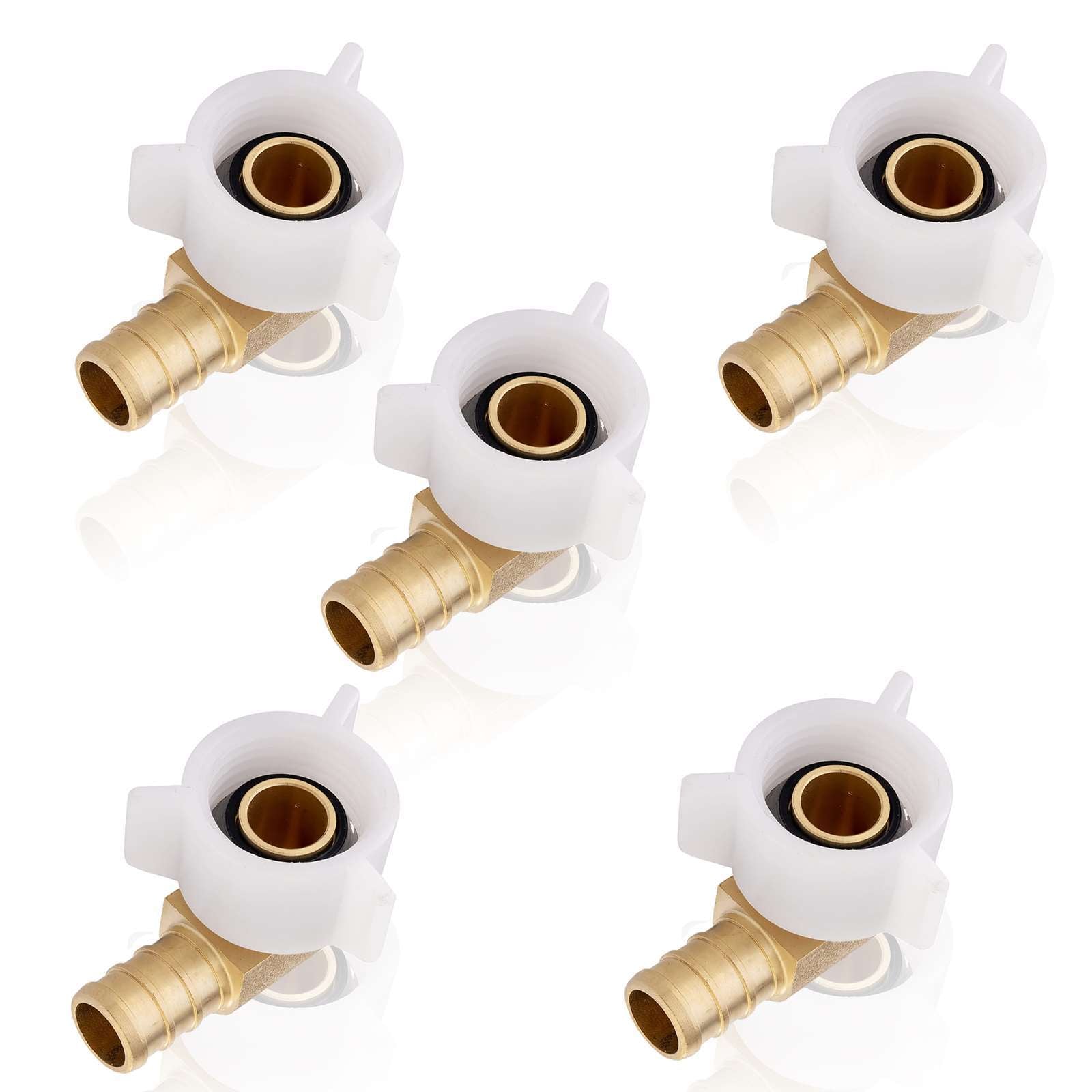 pex b crimp x female npt swivel elbow lead free 7