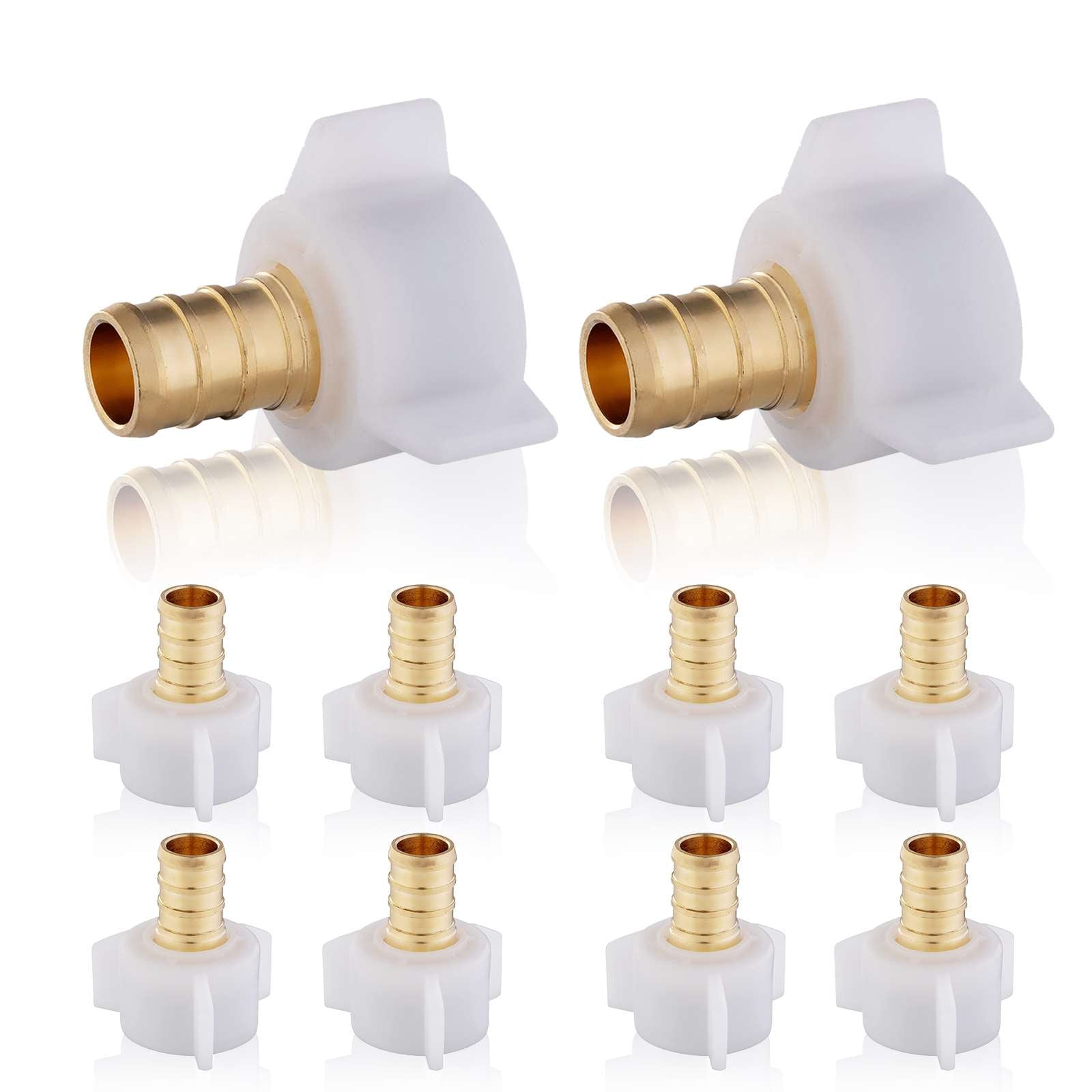 pex b crimp x female npt swivel adapter lead free 18