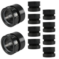 10-Pack 1-1/2" x 1-1/4" ABS DWV Spigot x Slip-Joint Trap Adapter W/Plastic Nuts