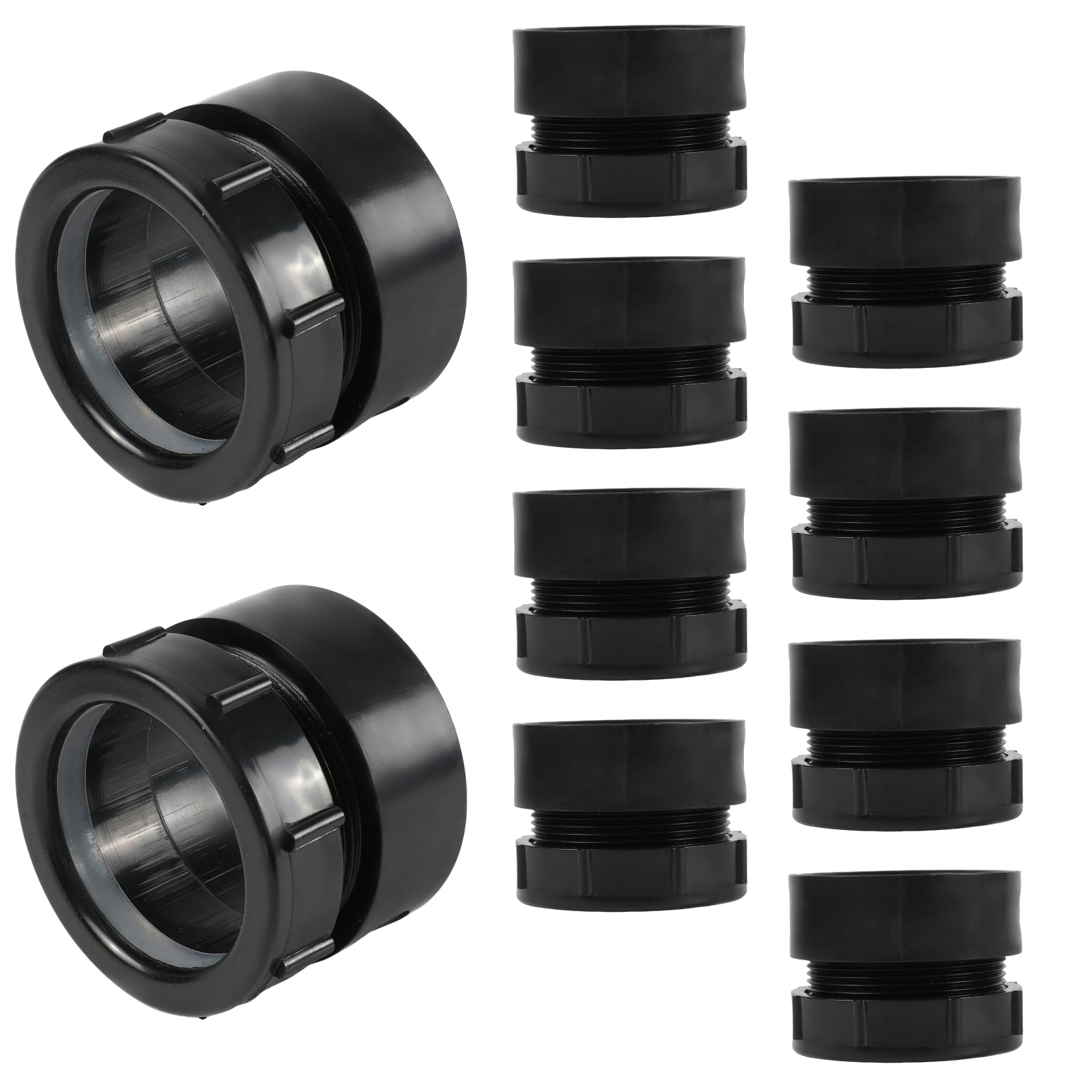 ABS DWV Spigot x Slip-Joint Trap Adapter W/Plastic Nuts - Pick Size to Add