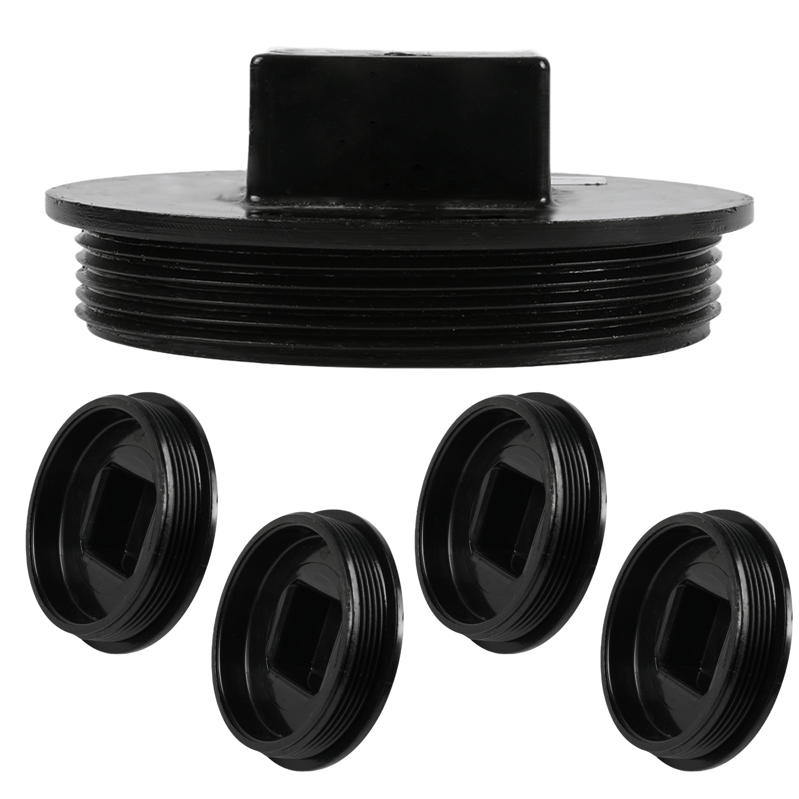 ABS DWV MPT Cleanout Plug - Pick Size to Add