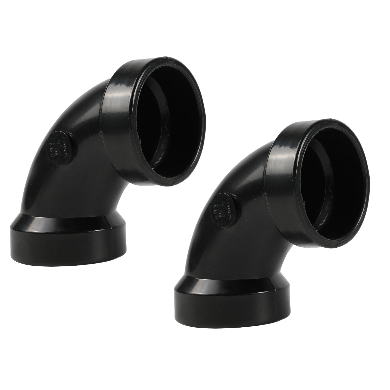 ABS DWV 90-Degree HUB x HUB Elbow Fittings (1/4 Bend) - Pick Size to Add