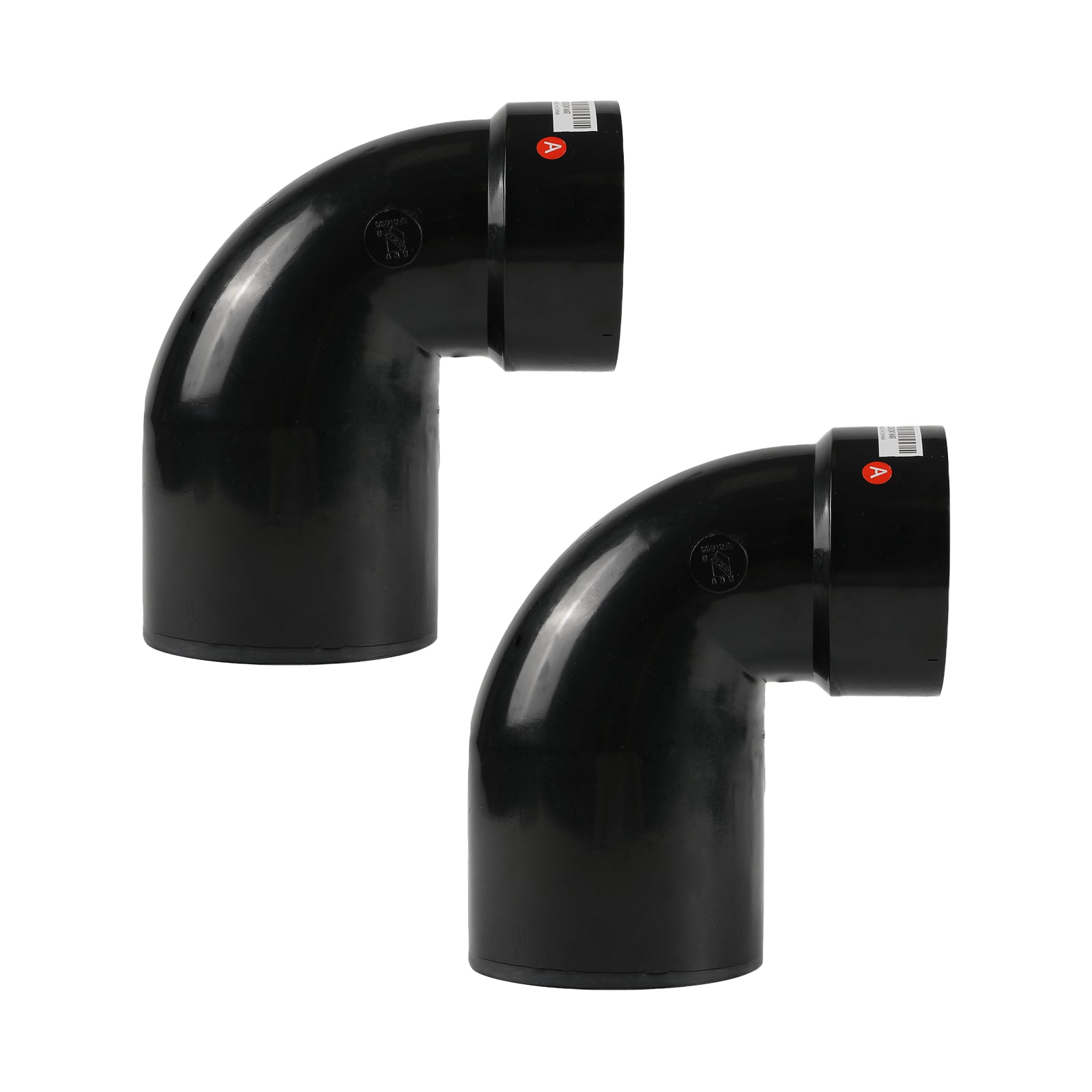 ABS DWV 90-Degree HUB x Spigot Street Elbow Fitting (1/4 Bend) - Pick Size to Add