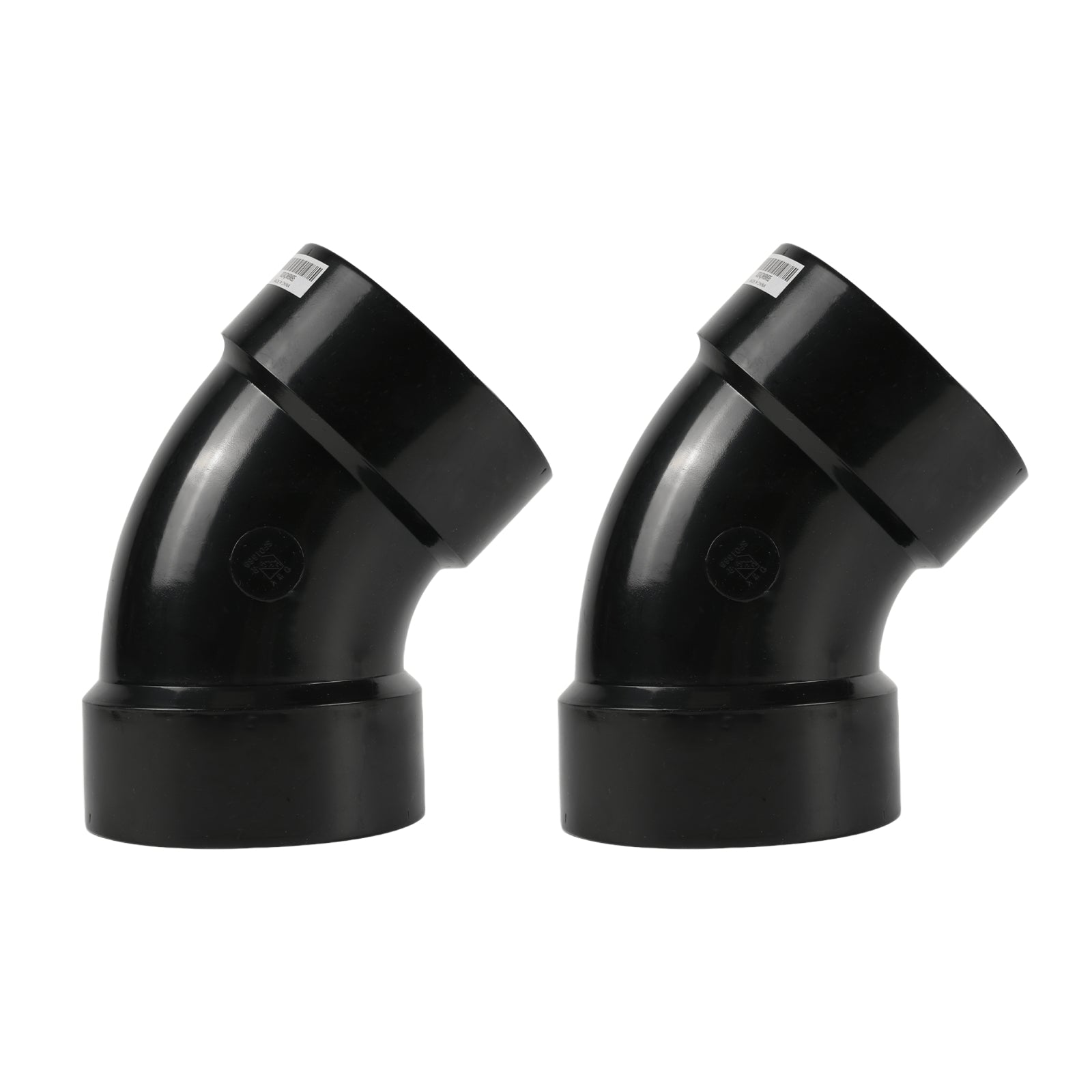 ABS DWV HUB x HUB Elbow Fittings (1/8 Bend) - Pick Size to Add