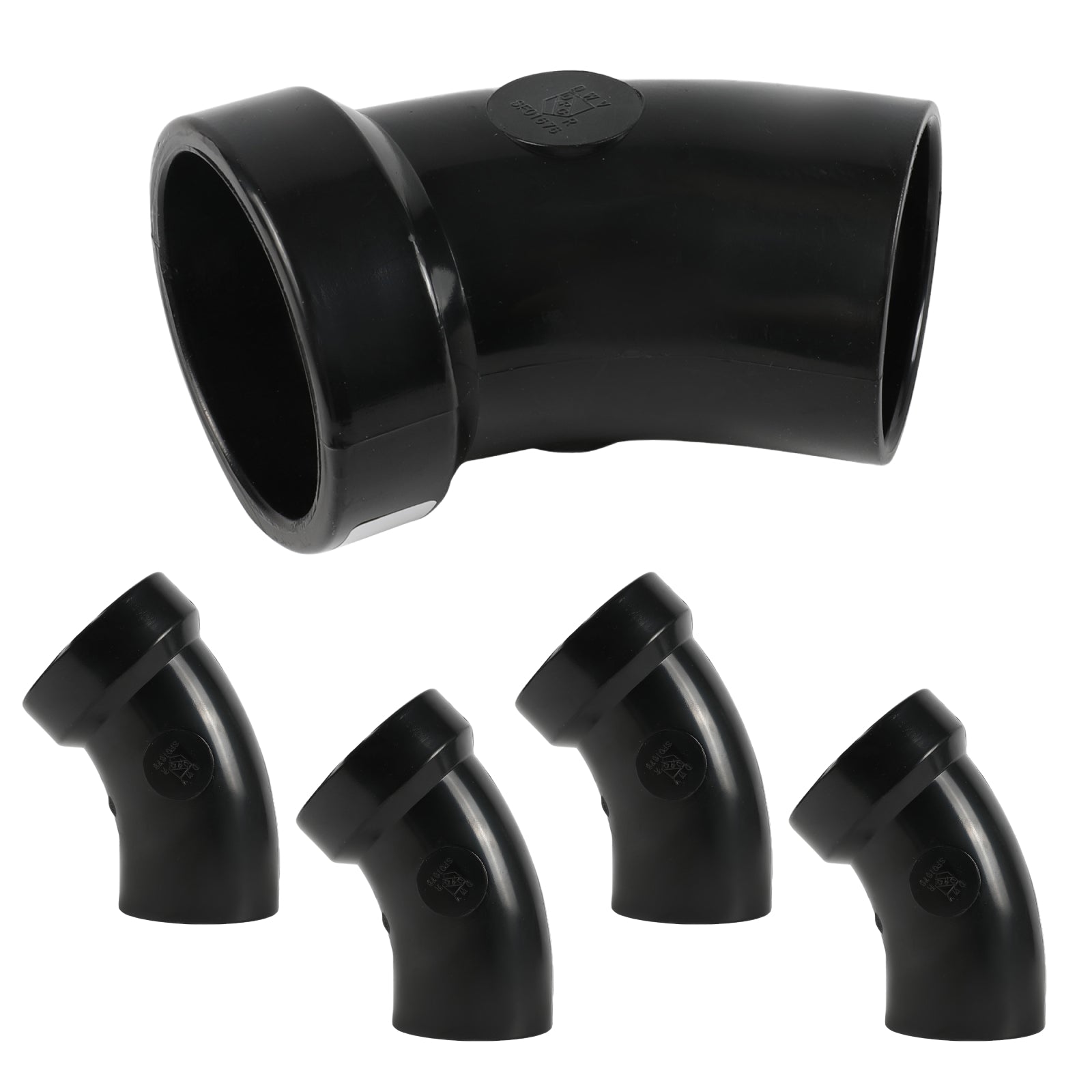 ABS DWV HUB x Spigot Street Elbow Fitting (1/8 Bend) - Pick Size to Add