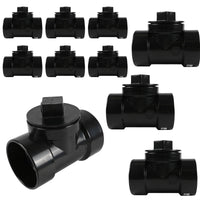 10-Pack 1-1/2" ABS DWV Cleanout Test Tee with Plug (H x H x FPT)