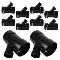 10-Pack 3" x 3" x 2" ABS DWV Wye Reducing Tee