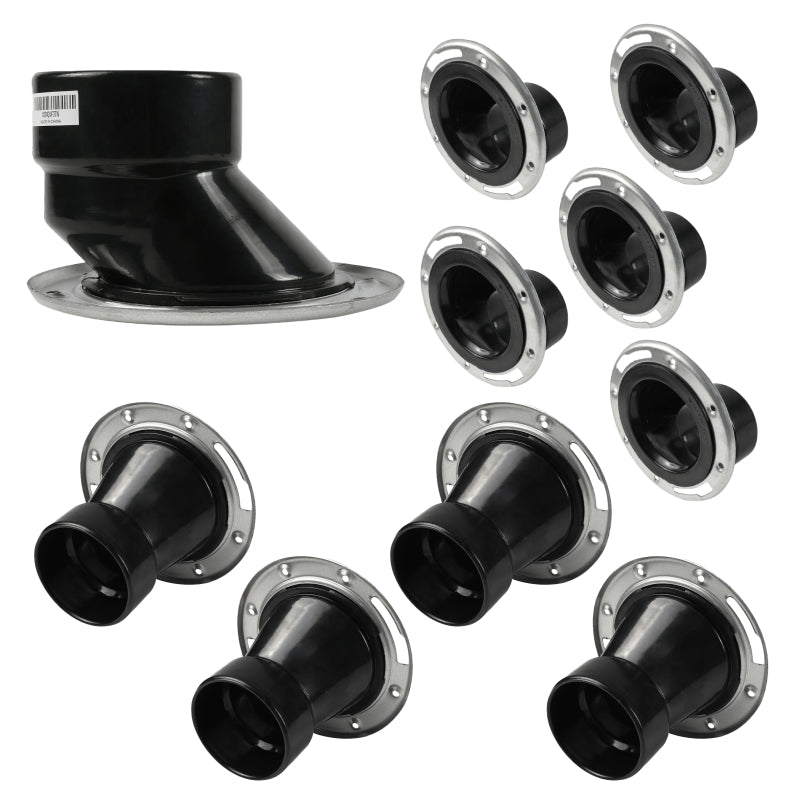HUB ABS DWV Offset Adjustable Closet Flange - Pick Size to Add
