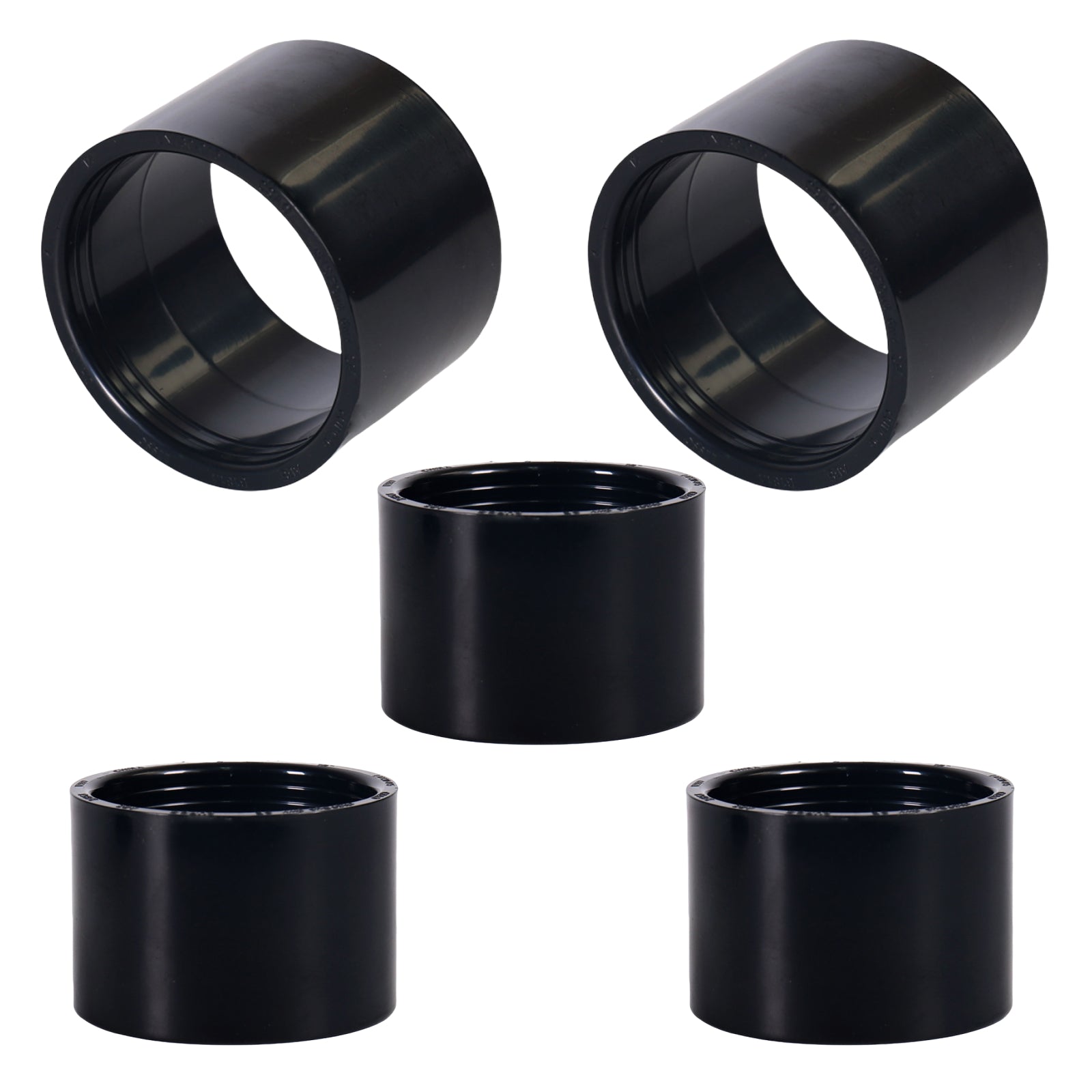 ABS DWV Repair Coupling H x H - Pick Size to Add