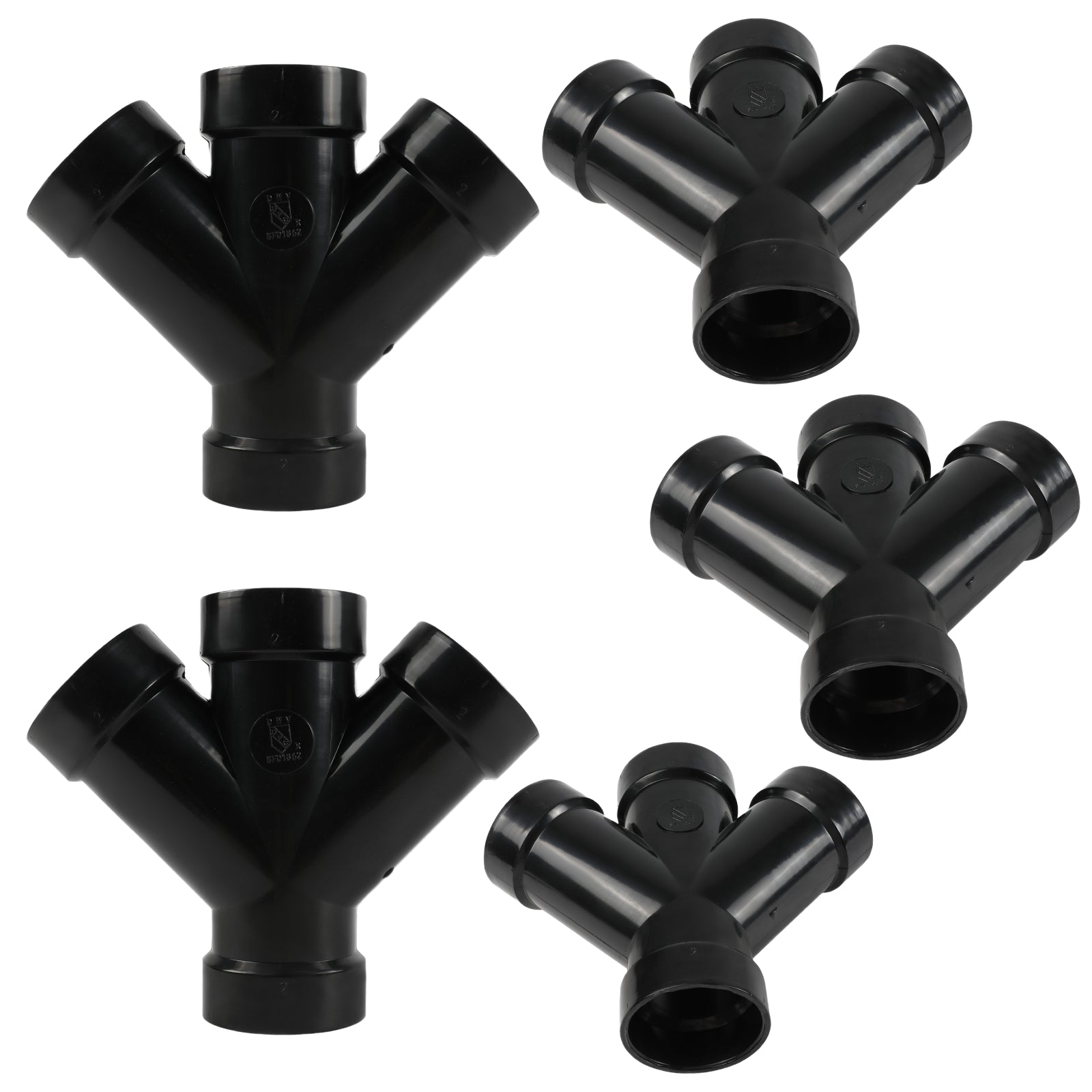 ABS DWV ALL HUB DOUBLE WYE - Pick Size to Add