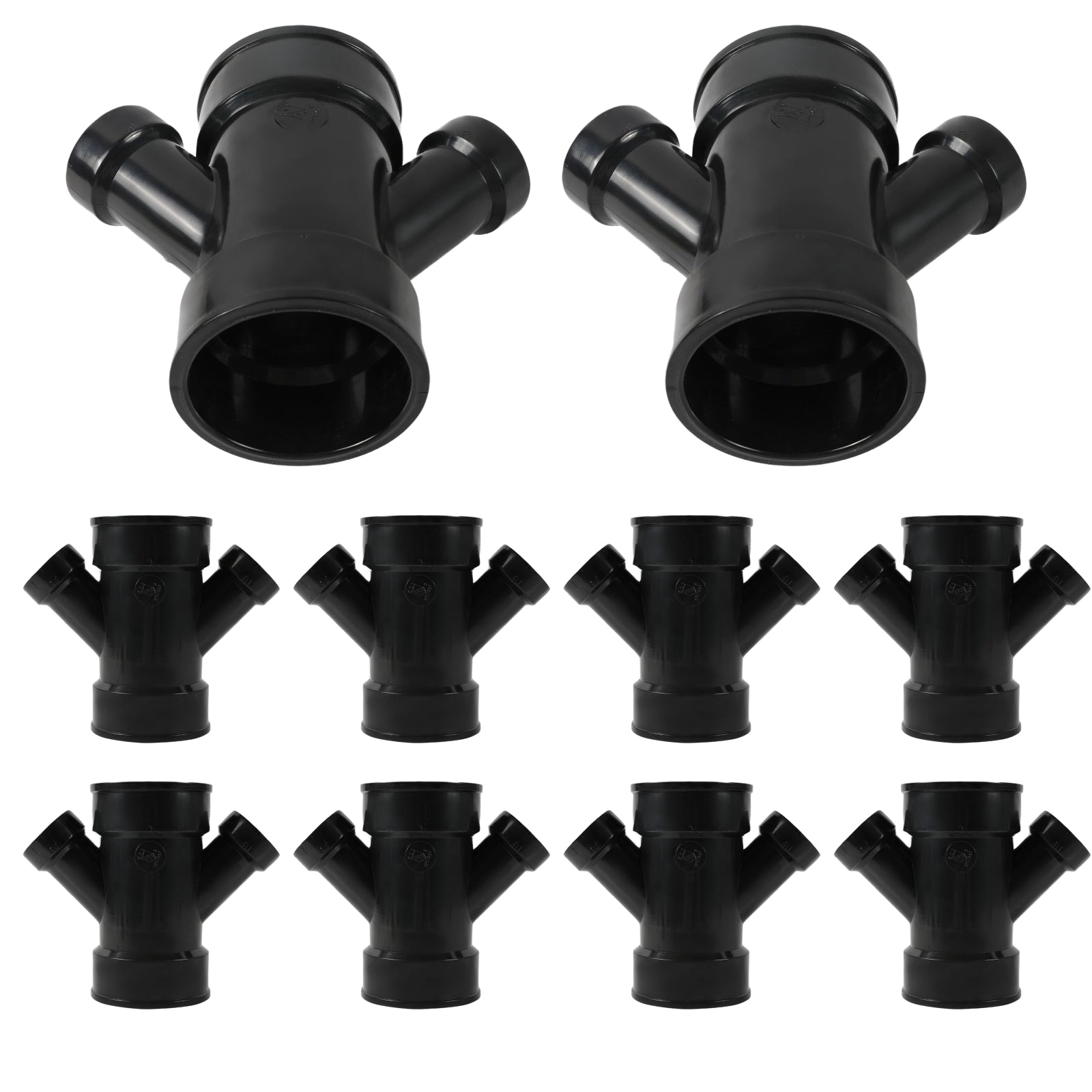 ABS DWV Double Wye, Reducing (HUB) - Pick Size to Add