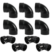 10-Pack 2" ABS DWV Vent Street ELbow (HUB x SPG)