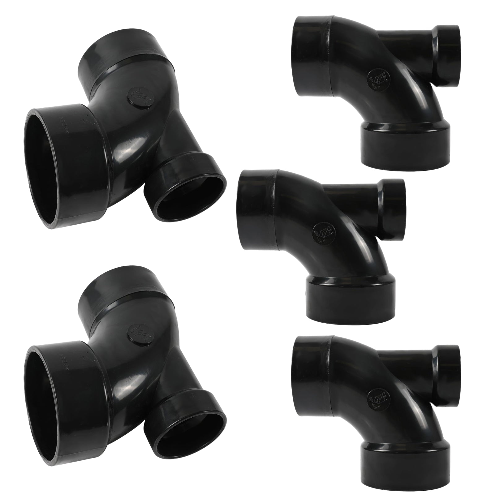 ABS DWV 1/4 Bend Street Elbows W/Low Heel Inlet (SPG x H) - Pick Size to Add