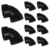 10-Pack 3" ABS DWV Short Turn Elbow Fitting (1/4 Bend)