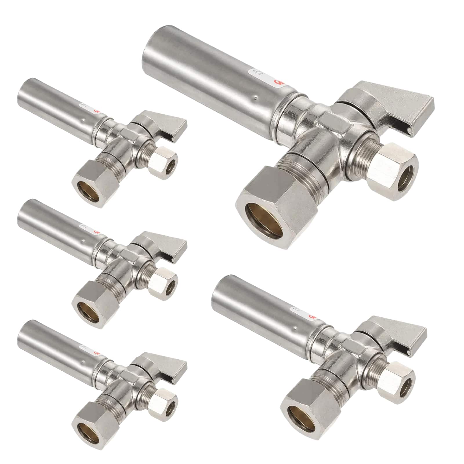 1 4 turn valve with stainless steel water hammer arrestor chrome plated brass 8