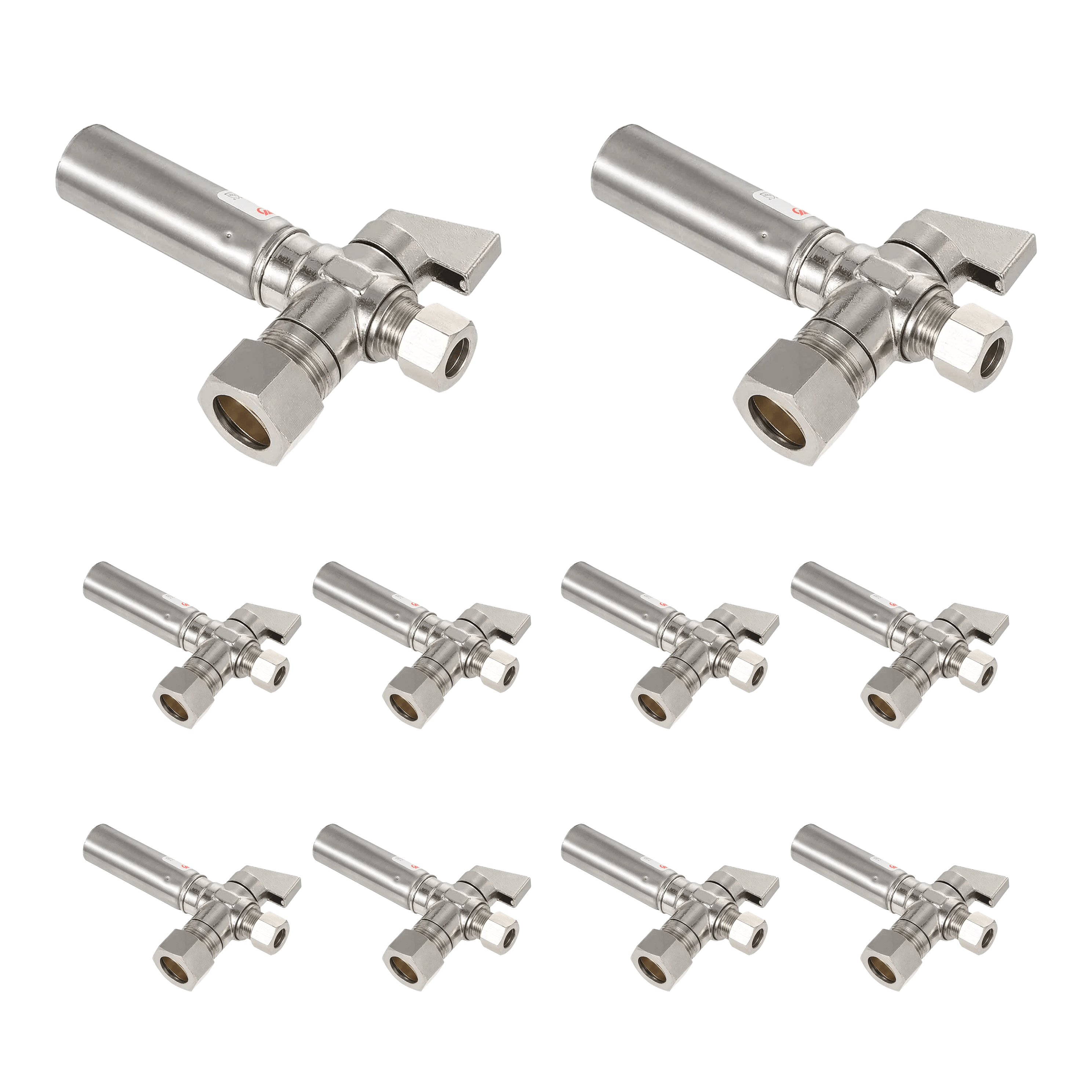 1 4 turn valve with stainless steel water hammer arrestor chrome plated brass 22