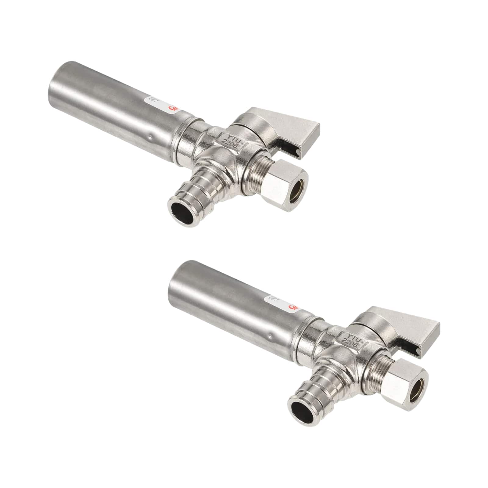 1 4 turn valve with stainless steel water hammer arrestor chrome plated brass 11