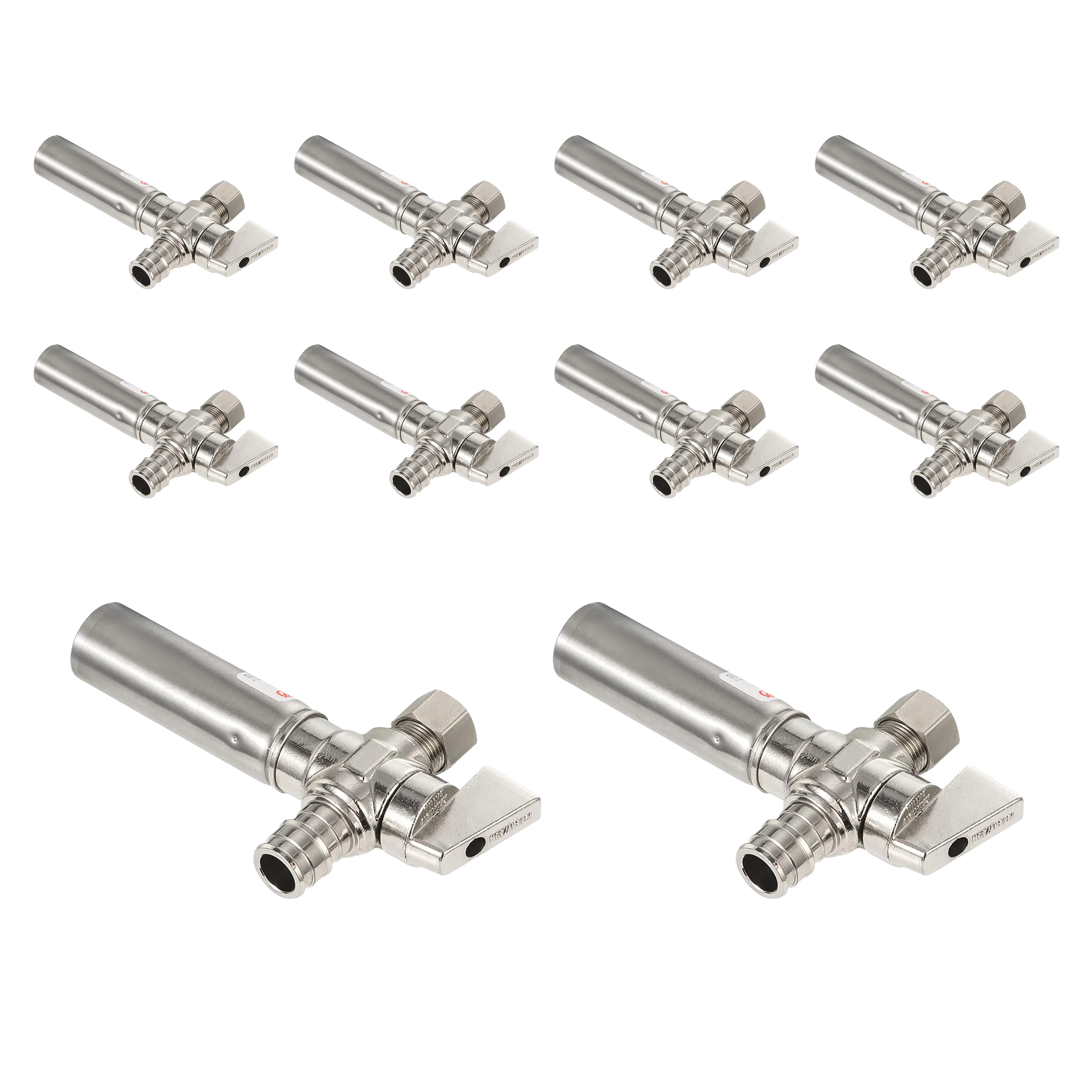 1 4 turn valve with stainless steel water hammer arrestor chrome plated brass 19