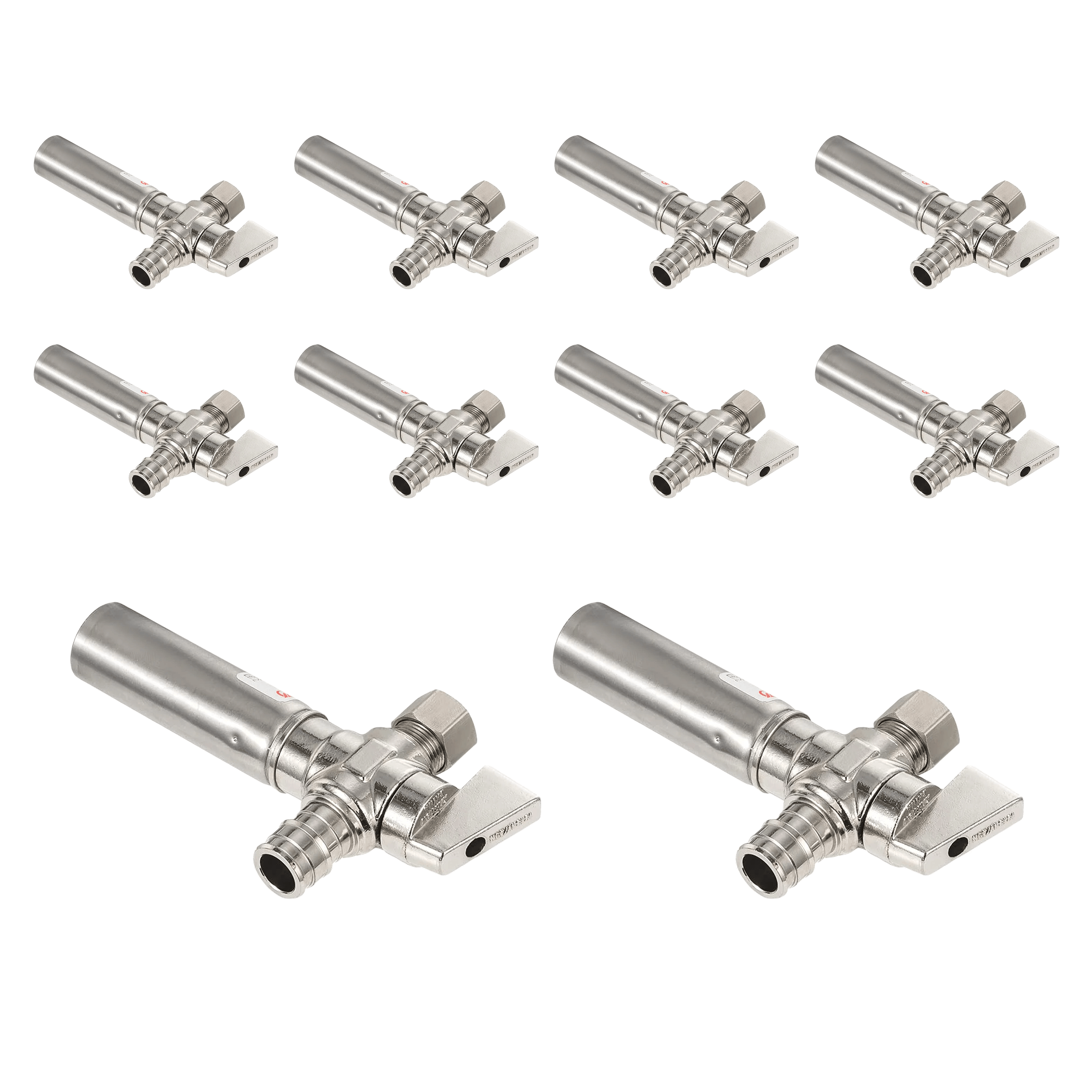 1 4 turn valve with stainless steel water hammer arrestor chrome plated brass 31