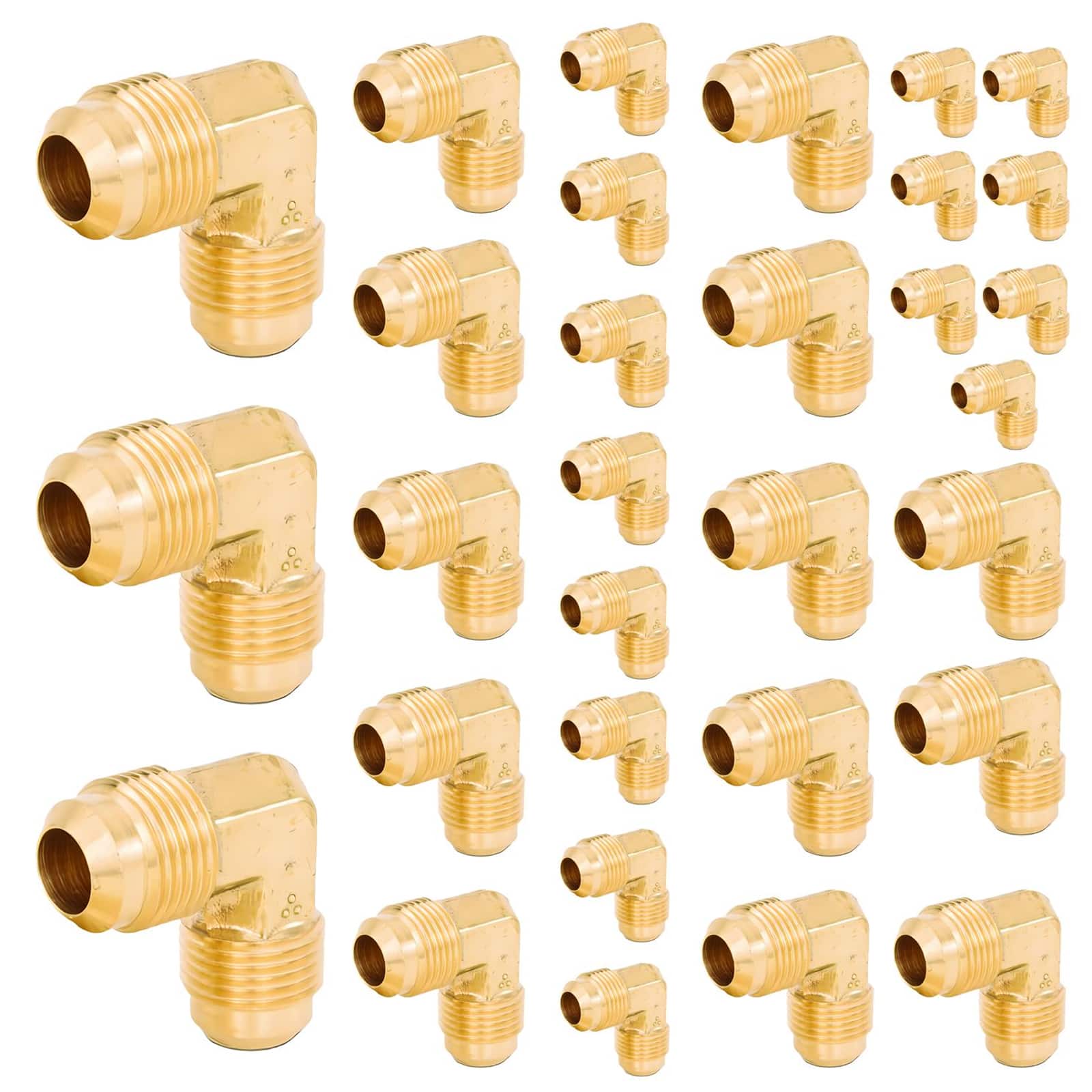 flare brass 90 elbow 8