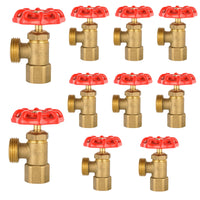 10 Pcs 1/2" FIP x 3/4" MHT Boiler Drain Valve, Multi-Turn