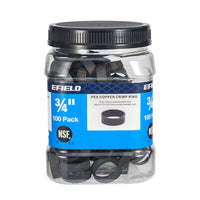 pex copper rings 3/4" (100) in bottle