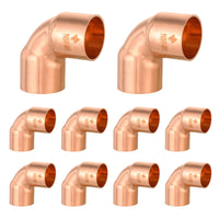 10-Pack 1-1/2" Copper 90° Long Turn Elbow