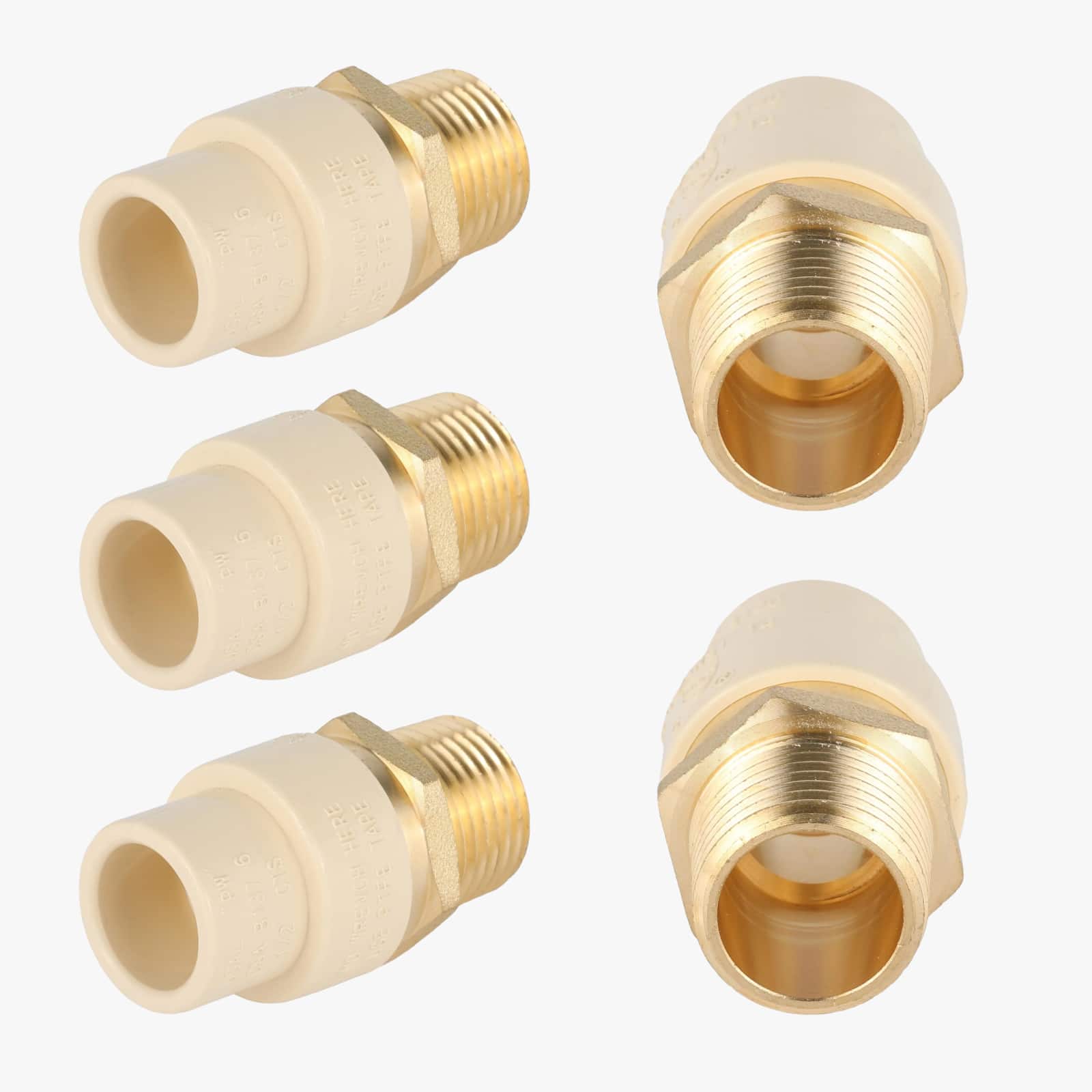 cpvc x male brass adapter lead free 6